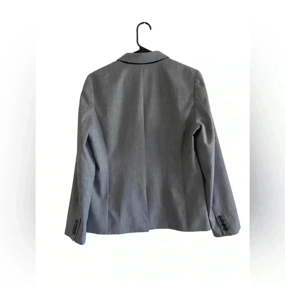 J.CREW GREY 2 BUTTON FRONT BLAZER SIZE 10